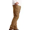 Pantalons pour hommes Cargo Hommes Kaki Jogger Pantalon de survêtement 2023 Homme Casual Hip Hop Pantalon Lâche Cordon de survêtement