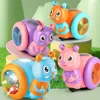 Brinquedos de inteligência Brinquedos infantis engraçados Caracóis elétricos 360 ° girando andando com luz música desenho animado modelo animal brinquedos educativos para crianças presente 230928