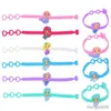 Decorazioni natalizie Regali per feste Portachiavi Bracciale Ornamenti Tema Decorazione festa di compleanno Ragazza Baby Shower Bomboniere Giocattolo per bambini