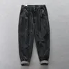 Pantaloni da uomo 2023 Autunno Inverno uomo Velluto a coste Allentato Cargo Casual Puro cotone Moda confortevole Grandi tasche Pantaloni AZ398