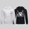 Ny Casablanca Autumn Winter Hoodie Flower Mönster Text Digital tryckt svart vit hoodie överdimensionerad high street unisex streetwear hooded tröja plus storlek 3xl