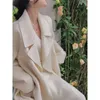 Женское полушерстяное модное белое шерстяное пальто для женщин в осеннем и зимнем стиле, высококачественное повседневное утолщенное шерстяное пальто, тренд 230927