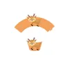 Fournitures de fête 618 Vente Safari Jungle Woodland Cake Border Baby Shower Cupcake Wrappers Cartoon Animaux Kid Anniversaire Wrapper Décoration