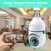 CCTV Lens 5G Wifi 5MP E27 Lamp Bewakingscamera Binnen 4X Digitale Zoom AI Menselijke detectie Full Color Nachtzicht Draadloze Cam Smart Home YQ231003