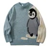 Pulls pour hommes Mens Cartoon Pull tricoté Streetwear Harajuku Vintage Jumpers Pull Femmes Automne Coton College Sweaters Unisexe 230927