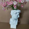 Wazony Kreatywny imitacja wazon wazon David Sculpture Head Kwiat Akcesoria Apollo Dekoracje domu 230928
