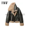 Damenjacken RARF 2023 Herbst Winter neue Damen verdickte warme doppelseitige kurze Jacke Damen brauner Mantel J230928