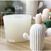 PRZY 3D vlees cactus plant gips mal woondecoratie decoratieve kaarsen schimmel Succulente cactus Kaars vormen hars klei mallen 210314e