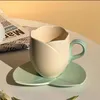 Filiżanki saucers Restauracja Podróż do kawy Kawa Kosze Kreatywne nowoczesne ceramiczne piękne urok Taza Ceramica Decoration Akcesoria