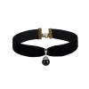 Chokers choker veet spets vintage halsband för kvinnor krage vridmoment hals smycken svart boho stretch yin yang charm gotisk punk drop del dhy4f