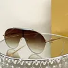 Oversized sunglasses for women electroplated metal frameless integrated frame LW40107 glasses Fashion new luxury quality men designer sunglasses