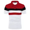 Mens Stylist Polo Shirts Luxury Men kläder Kort ärmmode Fashion Casual Men's Summer Lapel T Shirt Cotton Blend Striped Designer Size S-3XL