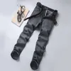 2023 Spring Autumn Men's Stretch Straight Fit Jeans Men's Denim Pants Brand New Style Trousers Mens Wear