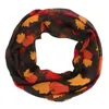 Hats Scarves Gloves Sets High Quality Fashion Women Pumpkin Maple Long Soft Wrap Scarf Thanksgiving Decoration Printed Vintage Elegant