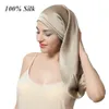BeanieSkull Caps 100% Silk Sleeping Hair Cap Long Night Sleep Cover for Women Care 16 Momme 230927