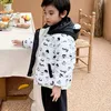 Para baixo casaco crianças da criança do bebê meninas meninos inverno quente grosso sólido algodão manga longa acolchoado jaqueta roupas outerwear anorak 230928