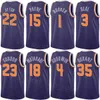 Printed Association Basketball TJ Warren Jerseys 21 Darius Bazley 55 Bradley Beal 3 Devin Booker 1 Grayson Allen 24 Kevin Durant 35 Saben Lee 38 Earned Men Women