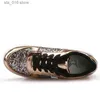 Women Casual Glitter Ladies Dress Mesh Flat Sequin Vulcanized Lace Up Sneakers Outdoor Sport Running Shoes T