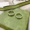 Mode argent lettre amour bande anneaux bague pour dame femmes fête amoureux de mariage cadeau bijoux de fiançailles avec BOX211u