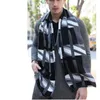 Scarves Design Casual Winter Men's Cashmere Scarf Luxury Brand Warm Neckerchief Modal Shawl High Quality Long Wrap Man 230927