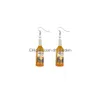 Stok Creatieve Oorbel Voor Vrouwen Hars Beer Oorbellen Kinderen Handgemaakte Sieraden Diy Geschenken Dangle Levering Smtsd