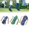 Springtouwen Houten Handvat Skipping 5m 7m 10m Gym School Groep Multi Persoon Nylon Touw Springen 230928