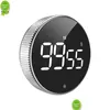 Timer da cucina Timer digitale Conto alla rovescia manuale Sveglia elettronica Led magnetico Cucina meccanica Doccia Studio Cronometro Drop Del Dhvzx