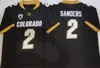 Mens 12 Travis Hunter Colorado Buffaloes Football Jersey Stitched 2023 أحدث نمط #2 Sydeur Sanders Shilo Sanders Colorado 100th Catgle Patch Jerseys S-3XL