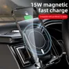 15W Uchwyt telefonu Magnetyczne bezprzewodowe ładowarki samochodowe do iPhone'a 12 Pro Max Mini Magsafing Szybkie ładowanie184b