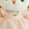 Плюшевые куклы 40/50/60 см Kawaii Rabbit Плюшевые игрушки Мягкие плюшевые принцессы-кролики с платьем для детей Девочки Подарок на день рождения 230927