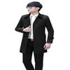 Męskie okopy designer Slim Sexy Men Overcoat długoterminowe odzież Business Casaco Masculino Fashion