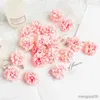 Decorações de Natal 50 pcs flores artificiais bola material seda cravo cabeça casamento decorativo grinalda natal decoração de casa noiva broche diy boné