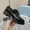 3--Designer Shoe Men Women Casual Monolith Triangle Black Leather Shoes Increase Platform Sneakers Classic Patent