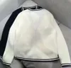 女の子ファッションレディースデザイナーブランドセーターソフトニット女性カーディガンv-ネックプリントレタースウェットシャツブラックホワイトニットウェアトップスジャケットセーター