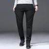 Мужские джинсы, брендовые черные осенние прямые тонкие эластичные джинсовые брюки, модные повседневные красивые уличные мужские брюки 230927