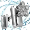 Electric Shaver 6 en 1 hommes 4D rasoir électrique Rechargeable 6 têtes flottantes barbe nez oreille tondeuse à cheveux tête chauve pour hommes rasoir tondeuse visage YQ230928