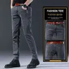 Vêtements de créateurs Hommes Automne Mode Coréenne Hommes Élastique Stretch Coupe Serrée Polyvalent Jeunesse Mince Mâle Skinny Jeans Pantalon Pantalon