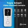 Sonnettes Tuya sonnette vidéo intelligente 5G 2.4G WiFi sonnette de porte extérieure étanche IP65 batterie interphone vie intelligente sonnette sans fil caméra YQ230928