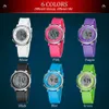 Wristwatches Design Watch for Girl Women Sport digital LCD 50M Diving Purple silicone strap cartoon Children wristwatch Kid Gift 230927