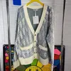 Projektantka mody swetry dla kobiet zimowy jesienny swetra z drukowaniem w dniu V Bontton 24686