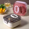 Dinnerware Lunch Box Double-layer Office Worker Student Portable Can Be Microwaved To Heat Tableware