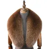 Schals 100 Natürliche Echtpelzkragen für Frauen und Männer Mantel Jacke Große Größe Halswärmer Schal Tücher 230927