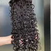 100% vierge cru Remy cheveux humains fermeture 5x5 HD dentelle fermeture 1 pièce couleur naturelle noir eau vague Extension de cheveux
