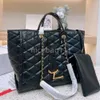 Saco de luxo Designer sacos de ombro bolsas de couro moda clássico envelope saco de corrente ouro sinal de prata y carta mulher caviar crossbody tote grande capacidade preto