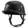 Capacete Moto Helm VOSS 666 Motorrad Retro Helm Halbleder Lokomotive Cool Casque Motocross1188i