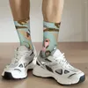 Herrstrumpor Crazy Sock for Men Otter Collection Mint Palette Hip Hop Vintage Ocean Mönster Sömlös tryckt pojkar Crew