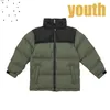 Piumino invernale per bambini Ricamo con cappuccio Piumino nord Caldo Parka Cappotto Uomo Piumino Lettera Stampa Outwear Giacche con stampa a più colori Fa