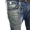 Keychains Long Trousers Hipster Punk Street Big Ring Keychain Metal Wallet Belt Chain Unisex HipHop Pant Key