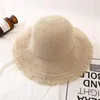 Cappelli a tesa larga Secchiello Moda Donna Panama per grande spiaggia da sole con visiera solida Cappello in paglia Donna 230927