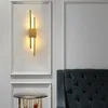 ウォールランプモダンなスタイリッシュブロンズゴールドと黒い50cmのパイプLEDランプリビングルーム廊下の廊下ベッドルーム照明照明230S